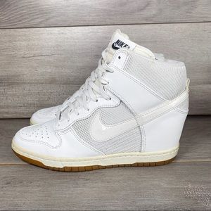 nike wedges sneakers white